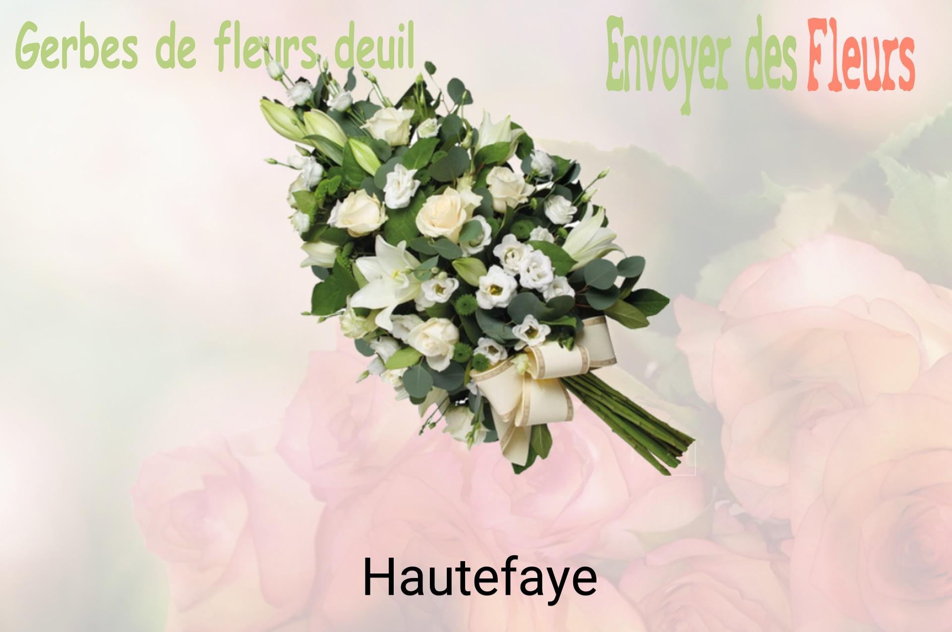 Gerbe de fleurs de deuil livrée à Hautefaye